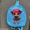 Plush schoolbag, diamond pink LOL girl schoolbag, children's watch, backpack, cartoon bag Application Scenario